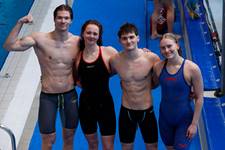 Íslendingar stungu sér enn og aftur til sunds í morgun á Evrópumeistaramótinu í sundi í 25 metra laug í Lublin, Póllandi.